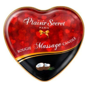 Масажна свічка серце Plaisirs Secrets Coconut (35 мл)