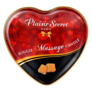 Масажна свічка-серце Plaisirs Secrets Caramel (35 мл)