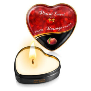 Масажна свічка-серце Plaisirs Secrets Peach (35 мл)