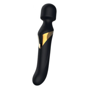 Вібромасажер 2в1 Dorcel Dual Orgasms Gold класичний масажер і вібратор з перлинним масажем