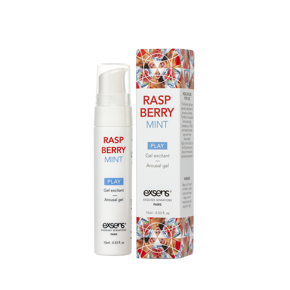 Стимулювальний гель EXSENS Kissable Raspberry Mint 15мл можна для поцілунків, охолоджувальний Стимулювальний гель EXSENS Kissable Raspberry Mint 15мл можна для поцілунків, охолоджувальний