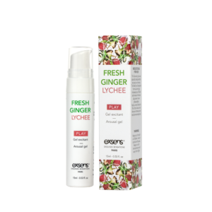 Стимулювальний гель EXSENS Kissable Fresh Ginger Litchi 15мл, можна для поцілунків, охолоджувальний