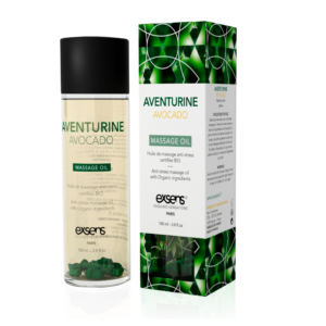 Масажна олія EXSENS Aventurine Avocado (антистрес з авантюрином) 100мл, натуральна