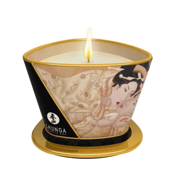 Масажна свічка Shunga Massage Candle – Vanilla Fetish (170 мл) з афродизіаками Масажна свічка Shunga Massage Candle – Vanilla Fetish (170 мл) з афродизіаками
