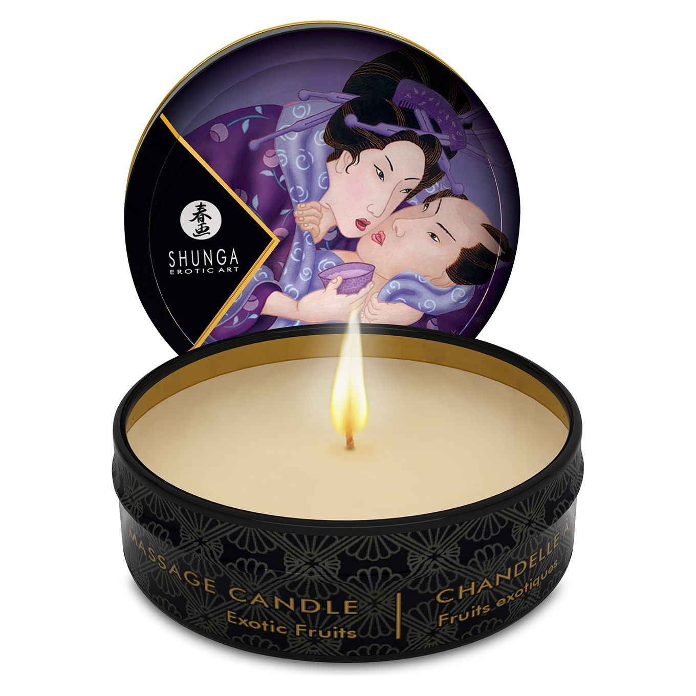 Масажна свічка Shunga Mini Massage Candle – Exotic Fruits (30 мл) з афродизіаками Масажна свічка Shunga Mini Massage Candle – Exotic Fruits (30 мл) з афродизіаками