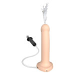 Фалоімітатор, що кінчає Strap-On-Me Dildo Cum Flesh, діаметр 3,6 см, силікон, насадка для страпону