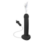 Фалоімітатор, що кінчає Strap-On-Me Dildo Cum Black, діаметр 3,6 см, силікон, насадка для страпону