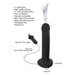 Фалоімітатор, що кінчає Strap-On-Me Dildo Cum Black, діаметр 3,6 см, силікон, насадка для страпону