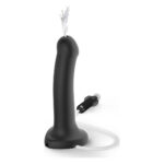 Фалоімітатор, що кінчає Strap-On-Me Dildo Cum Black, діаметр 3,6 см, силікон, насадка для страпону