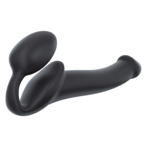 Безремінний страпон Strap-On-Me Black M, повністю регульований, діаметр 3,3 см