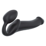 Безремінний страпон Strap-On-Me Black XL, повністю регульований, діаметр 4,5 см