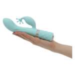 Розкішний вібратор-кролик Pillow Talk - Kinky Teal з кристалом Сваровські, потужний