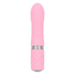 Розкішний вібратор PILLOW TALK - Flirty Pink з кристалом Swarovski, гнучка головка