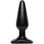 Анальна пробка Doc Johnson Smooth Classic Medium - Black, макс. діаметр 4,2 см