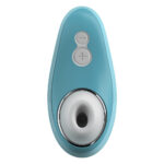 Вакуумний кліторальний стимулятор Womanizer Liberty Blue, магнітна кришка, 2 насадки, колір: блакитний