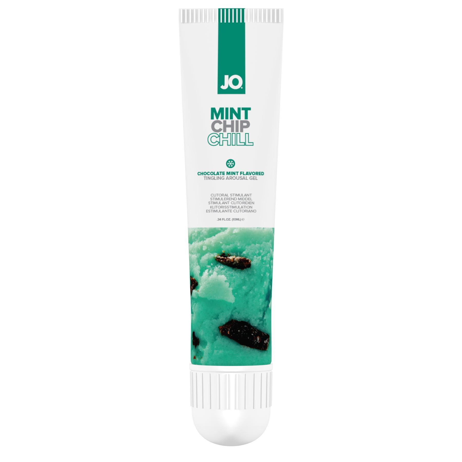 Гель для клітора System JO — Mint Chip Chill (10 мл), можна для поцілунків, вібрація з охолодженням Гель для клітора System JO — Mint Chip Chill (10 мл), можна для поцілунків, вібрація з охолодженням