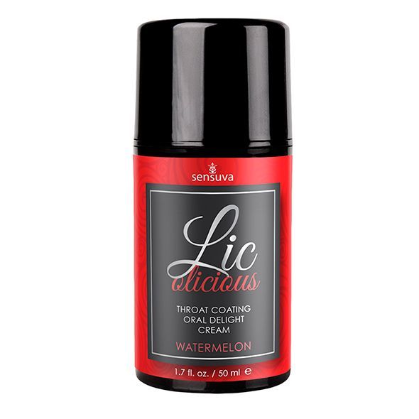 Гель для мінету Sensuva Lic-o-licious Watermelon (50 мл), оліїстий, без цукру Гель для мінету Sensuva Lic-o-licious Watermelon (50 мл), оліїстий, без цукру