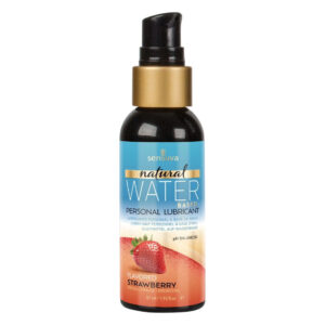 Змазка на водній основі Sensuva Natural Water-Based Strawberry (57 мл) без гліцерину та парабенів