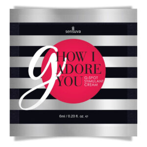 Пробник гелю для точки G Sensuva - G, How I Adore You G-Spot (6 мл) з екстрактом гуарани