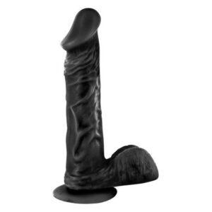 Фалоімітатор Real Body — Real Tony Black, TPE, діаметр 3,5 см