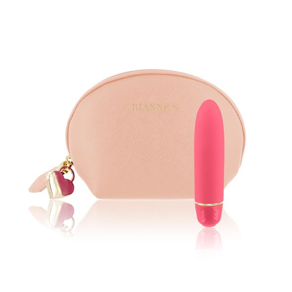 Віброкуля RIANNE S — Classique Vibe мінівібратор на 7 режимів, чохол-косметичка Coral Віброкуля RIANNE S — Classique Vibe мінівібратор на 7 режимів, чохол-косметичка Coral