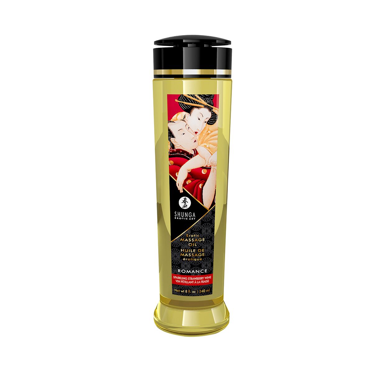 Масажна олія Shunga Romance – Sparkling Strawberry Wine (240 мл) натуральна зволожувальна Масажна олія Shunga Romance – Sparkling Strawberry Wine (240 мл) натуральна зволожувальна
