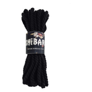 Бавовняна мотузка для шібарі Feral Feelings Shibari Rope, 8 м чорна