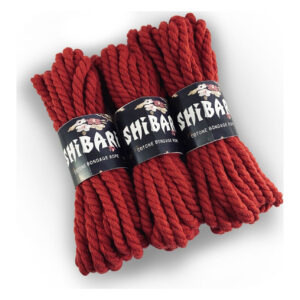 Бавовняна мотузка для шібарі Feral Feelings Shibari Rope, 8 м червона