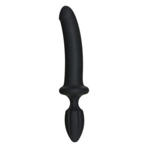 Анальний плаг з ділдо Doc Johnson Kink - Dual Density SECONDSKYN Fuck Plug - Black