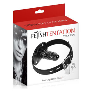 Кляп з великим фаллоімітатором Fetish Tentation Penis Gag T2