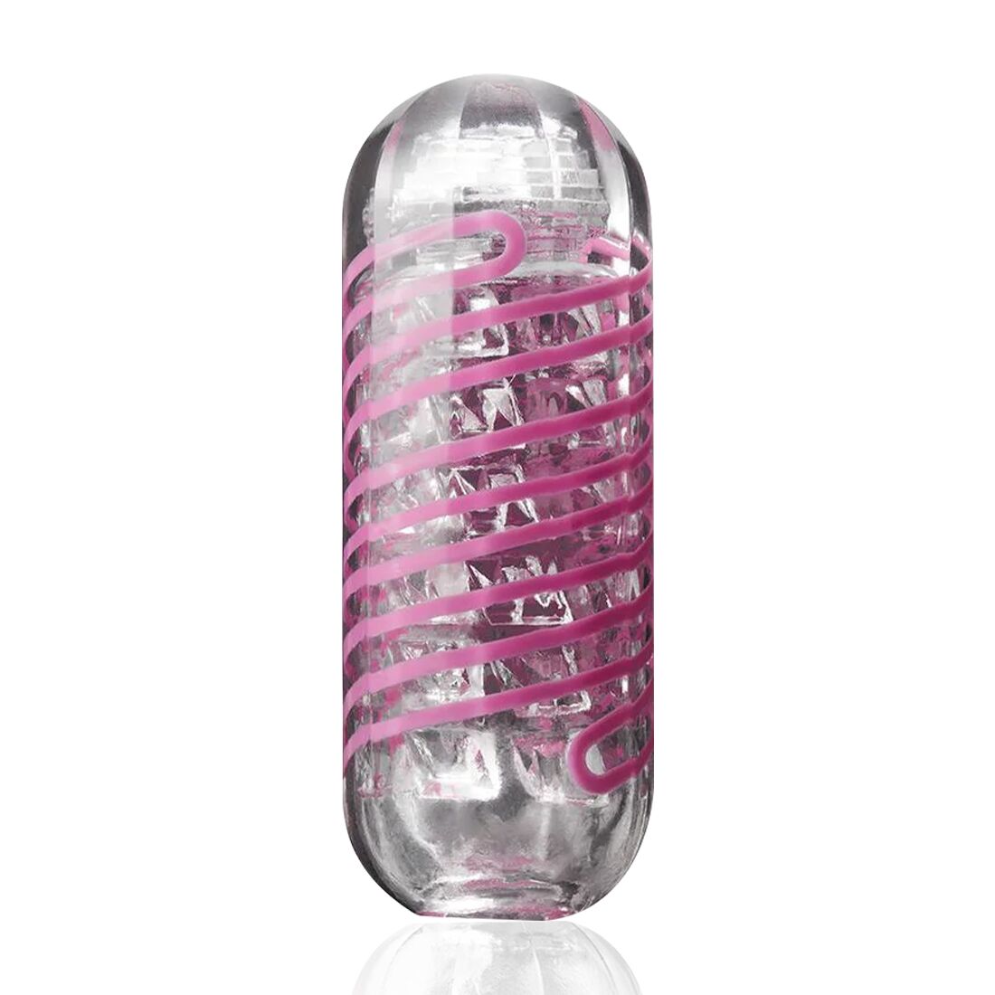 Мастурбатор Tenga Spinner 06 Brick з пружною стимулювальною спіраллю всередині Мастурбатор Tenga Spinner 06 Brick з пружною стимулювальною спіраллю всередині