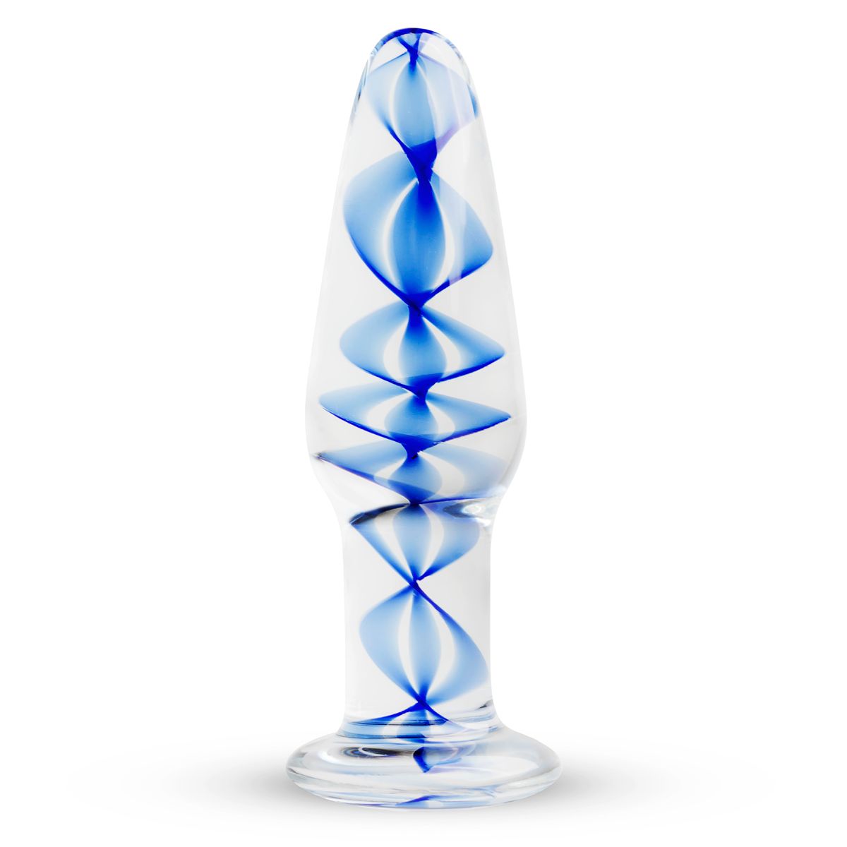 Скляна анальна пробка з внутрішньою спіраллю Gildo Glass Buttplug No. 23 Скляна анальна пробка з внутрішньою спіраллю Gildo Glass Buttplug No. 23
