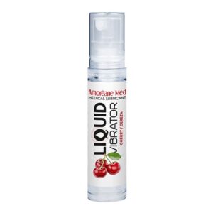 Лубрикант з ефектом вібрації Amoreane Med Liquid Vibrator Cherry (10 мл)