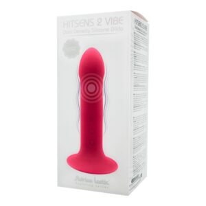 Двошаровий ділдо з вібрацією Adrien Lastic Hitsens 2 Pink, відмінно для страпона, макс діаметр 4 см