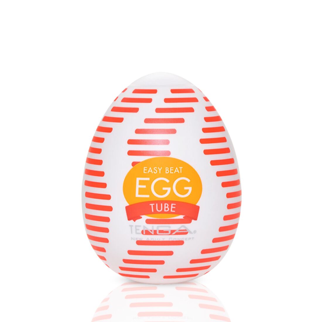 Мастурбатор-яйце Tenga Egg Tube, рельєф з поздовжніми лініями Мастурбатор-яйце Tenga Egg Tube, рельєф з поздовжніми лініями