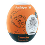 Самозмащувальний мастурбатор-яйце Satisfyer Masturbator Egg Crunchy, одноразовий, не потребує змазки