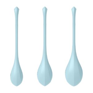 Набір йоні намистин Satisfyer Yoni Power 2 Light Blue, діаметр 2-2,5-3см, маса 22-44-73гр