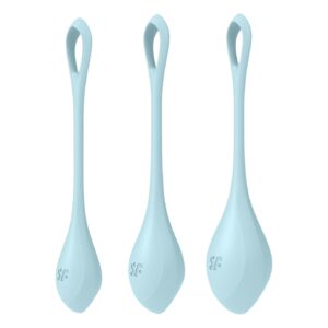 Набір йоні намистин Satisfyer Yoni Power 2 Light Blue, діаметр 2-2,5-3см, маса 22-44-73гр