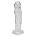 Прозорий фалоімітатор Alive Jelly Dildo Empire, ТПЕ, присоска, діаметр 4,3см, довжина 19,3см