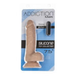 Реалістичний фалоімітатор на присосці ADDICTION — Mark 7,5″ Dildo With Balls, Beige