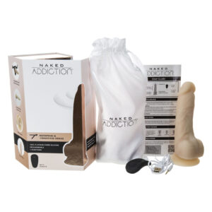 Фалоімітатор з вібрацією та ротацією Naked ADDICTION Chris 7″ Rotating & Vibrating Dong, пульт ДК