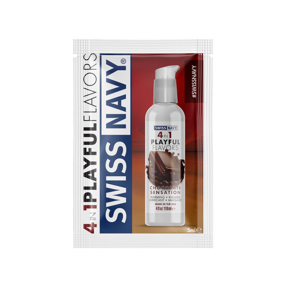 Пробник Swiss Navy 4 in 1 Chocolate Sensation 5 мл Пробник Swiss Navy 4 in 1 Chocolate Sensation 5 мл