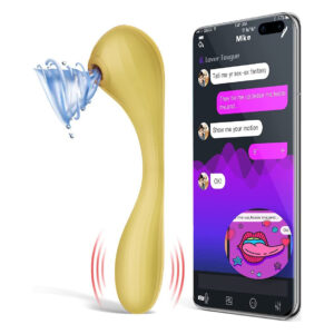 Вакуумний вагінально-кліторальний стимулятор Magic Motion Bobi Yellow, керування зі смартфона