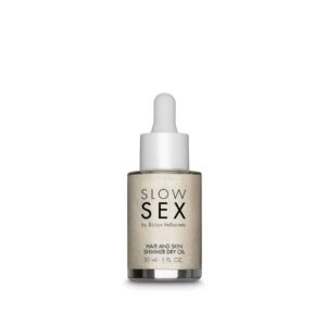 Суха олія-шимер для волосся та тіла Bijoux Indiscrets Slow Sex Hair and skin shimmer dry oil