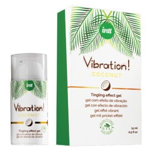 Рідкий вібратор Intt Vibration Coconut Vegan (15 мл), дуже смачний, діє до 30 хвилин