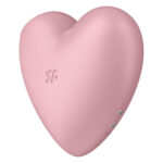Вакуумний стимулятор-серце з вібрацією Satisfyer Cutie Heart Light Red