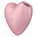 Вакуумний стимулятор-серце з вібрацією Satisfyer Cutie Heart Light Red