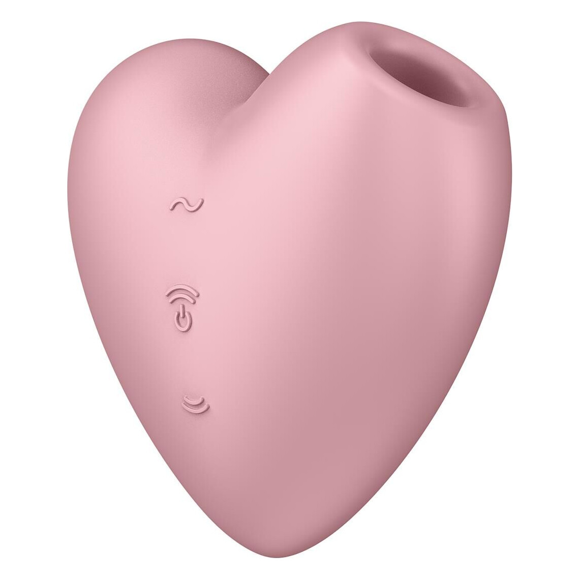 Вакуумний стимулятор-серце з вібрацією Satisfyer Cutie Heart Light Red Вакуумний стимулятор-серце з вібрацією Satisfyer Cutie Heart Light Red