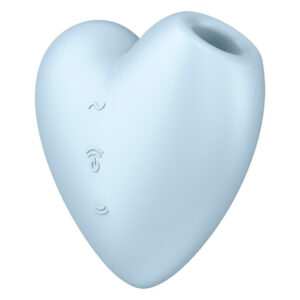Вакуумний стимулятор-серце з вібрацією Satisfyer Cutie Heart Blue