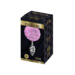 Металева анальна пробка Кролячий хвостик Alive Fluffy Twist Plug M Purple, діаметр 3,4 см, колір: бузковий
